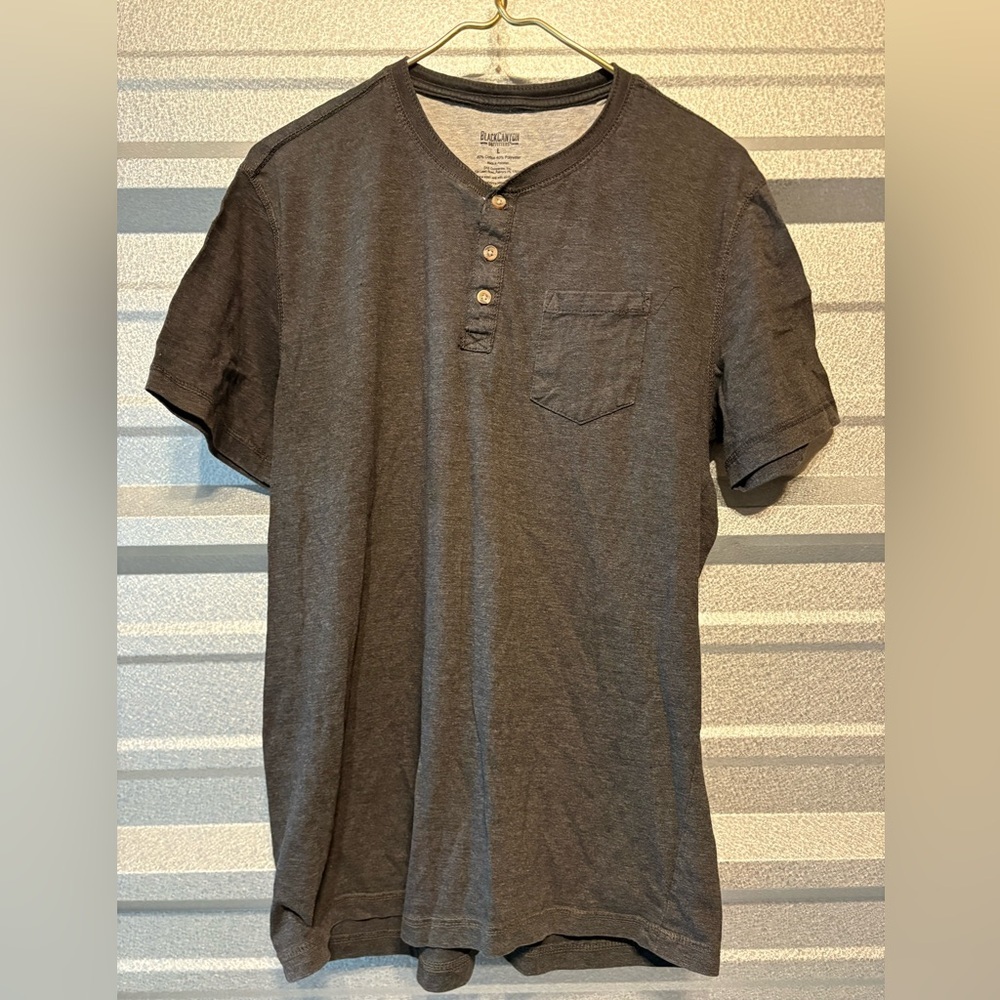 Black canyon outfitters Charcoal Henley Shirt
